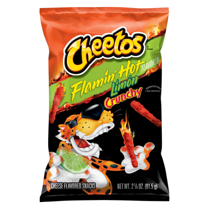 Cheetos Crunchy Flamin Hot Limon, 2.875oz