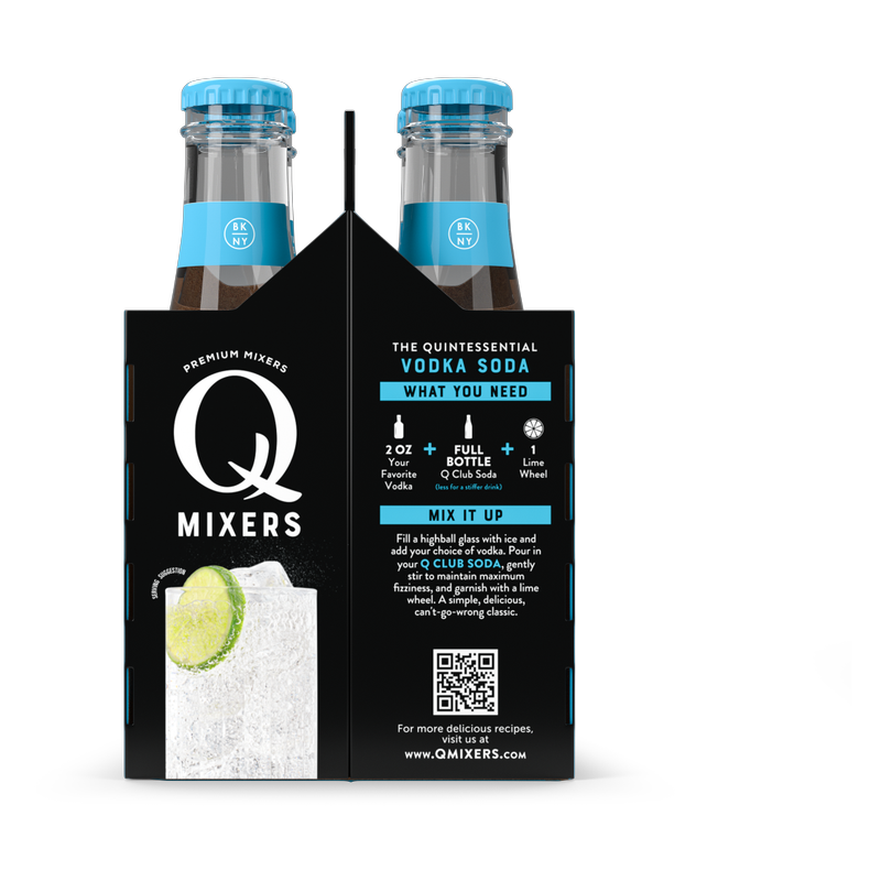 Q Drinks Club Soda 4pk 6.7oz Btl