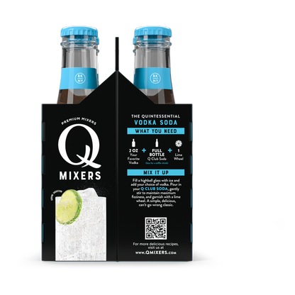 Q Drinks Club Soda 4pk 6.7oz Btl