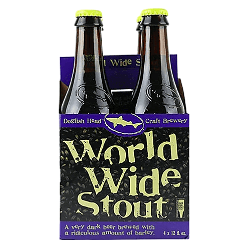 Dogfish Head World Wide Stout 4pk 12oz Btl 17.5% ABV