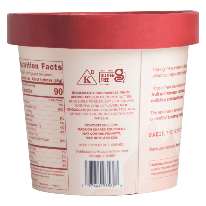 Baris Dipped Raspberries Double White & Milk Chocolate, 5.3oz