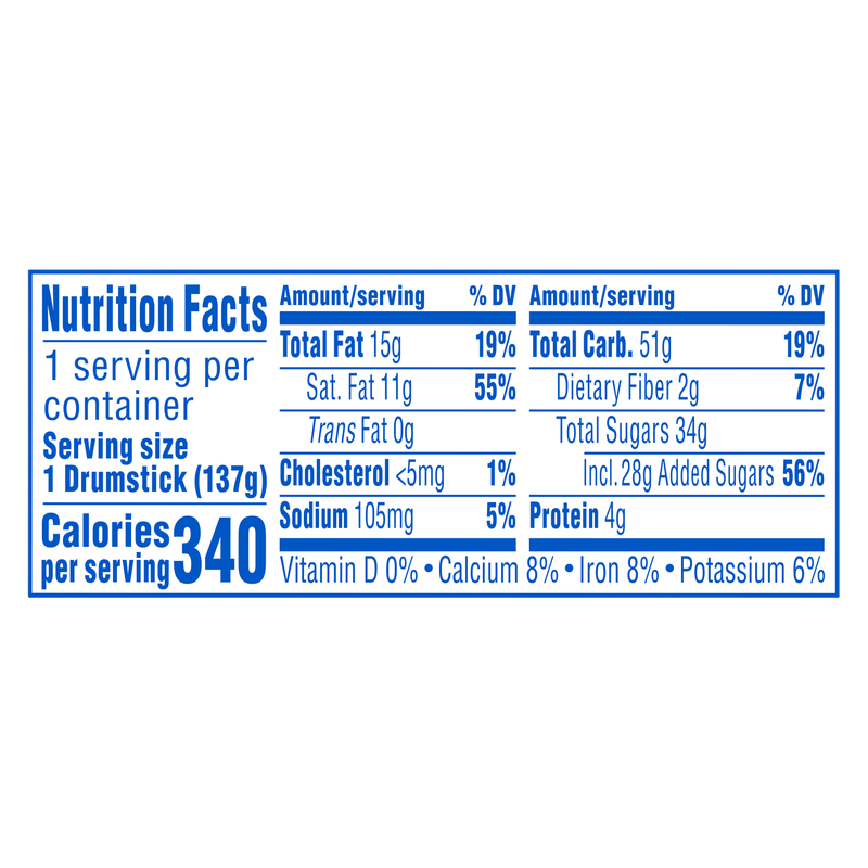 Drumstick Triple Chocolate King Cone 1ct 7.5oz