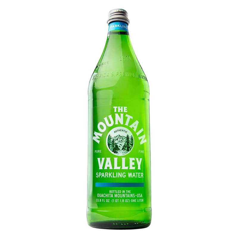 Mountain Valley Sparkling Spring Water 1L Glass Bottle