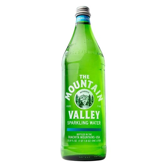 Mountain Valley Sparkling Spring Water 1L Glass Bottle