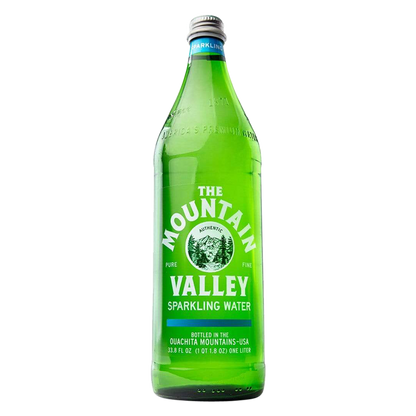 Mountain Valley Sparkling Water 12pk 1L Glass Bottle- XL