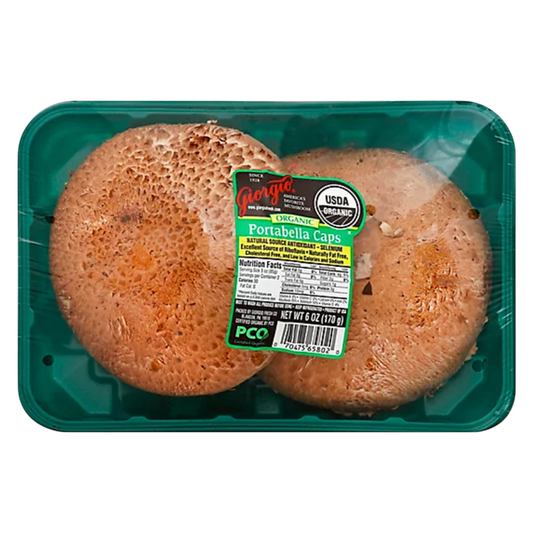 Organic Portabella Mushroom Caps - 6oz