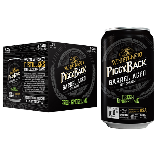 WhistlePig PiggyBack Ginger Lime 4pk 12oz Cans 8% ABV