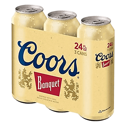 Coors Banquet 3pk 24oz Can