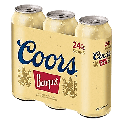Coors Banquet 3pk 24oz Can