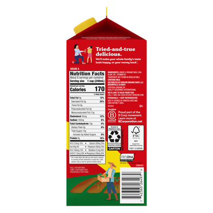 Horizon DHA Omega-3 Whole Milk 1.89L