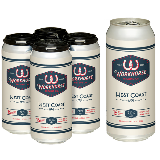Workhorse West Coast IPA 4pk 16oz Can 7.0% ABV