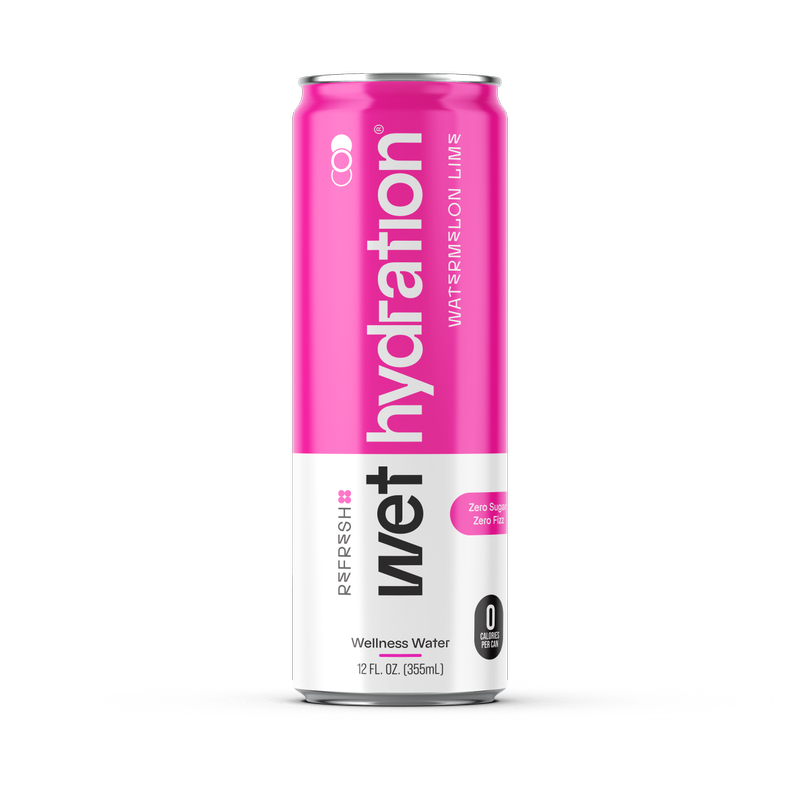 Wet Hydration Watermelon Lime Water 12oz Can