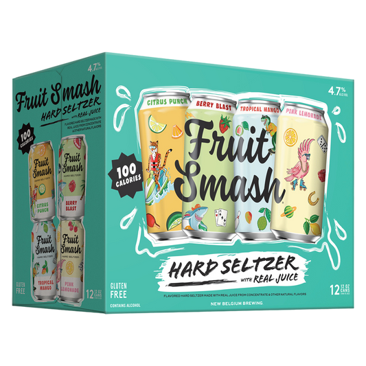 New Belgium Fruit Smash Hard Seltzer Variety 12pk 12oz Can 4.7% ABV