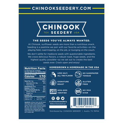 Chinook Seedery Parmesan & Pepper Sunflower Seeds 4oz