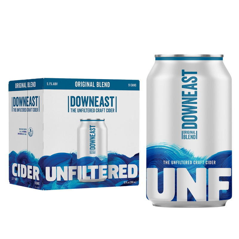 Downeast Cider Original Blend 9pk 12oz Can 5.1% ABV