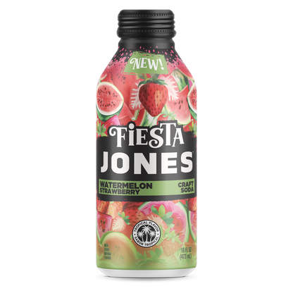 Jones Fiesta Strawberry Watermelon 16oz Can
