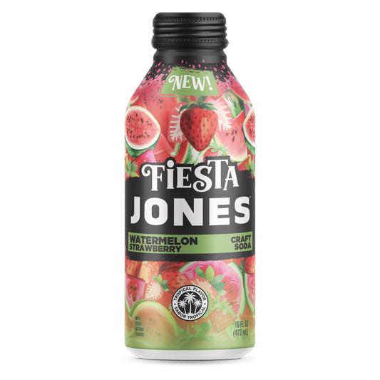 Jones Fiesta Strawberry Watermelon 16oz Can