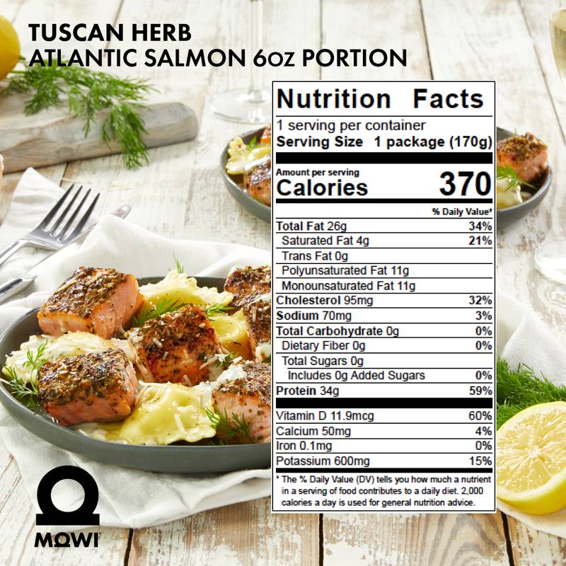 MOWI Tuscan Herb Salmon (Frozen) - 6oz