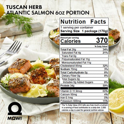 Tuscan Herb Salmon (Frozen) - 6oz