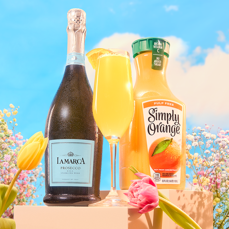 Classic Mimosa with Flutes