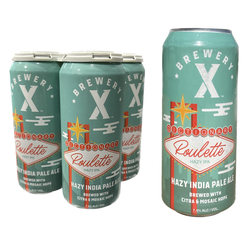 Brewery X Dictionary Roulette Hazy IPA 4pk 16oz Can