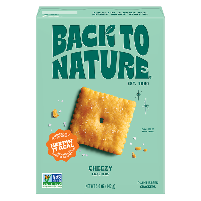 Back To Nature Cheezy Crackers, 5oz