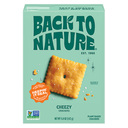 Back To Nature Cheezy Crackers, 5oz