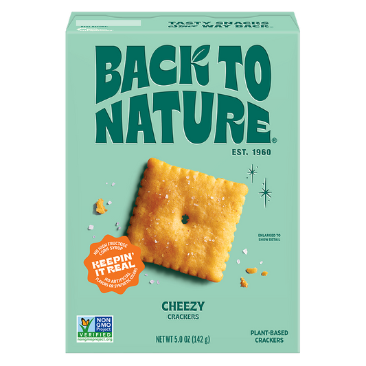 Back To Nature Cheezy Crackers, 5oz