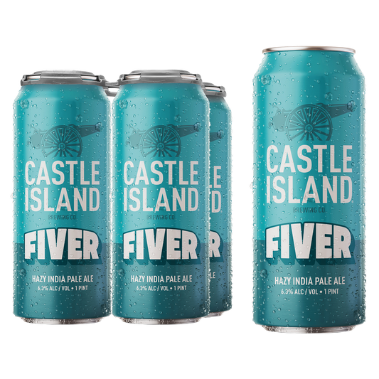 Castle Island Fiver Hazy IPA 4pk 16oz Can 6.3% ABV