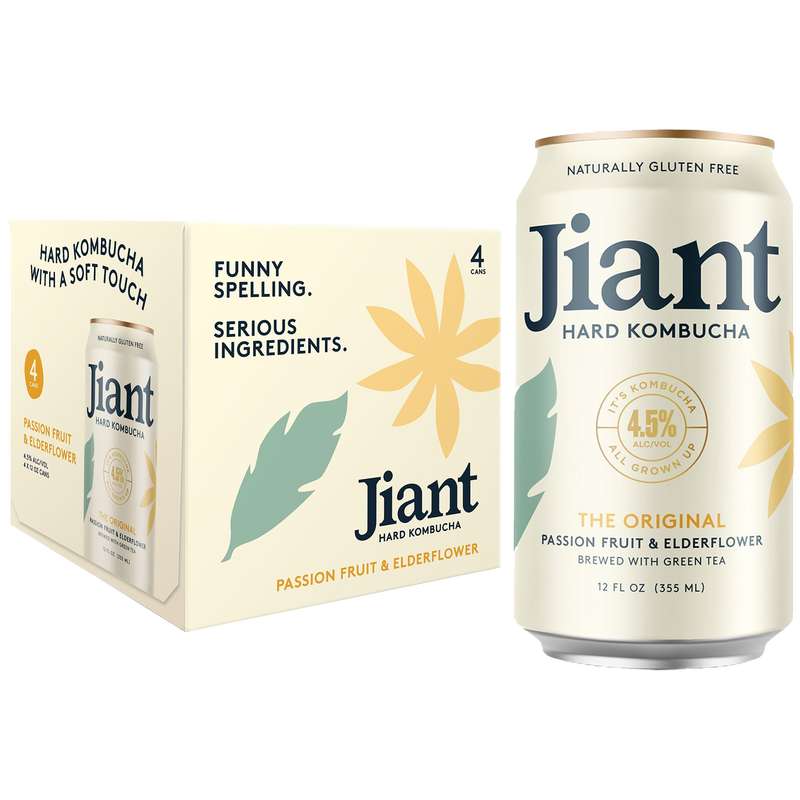 Jiant Original Hard Kombucha 4pk 12oz can 4.5% ABV