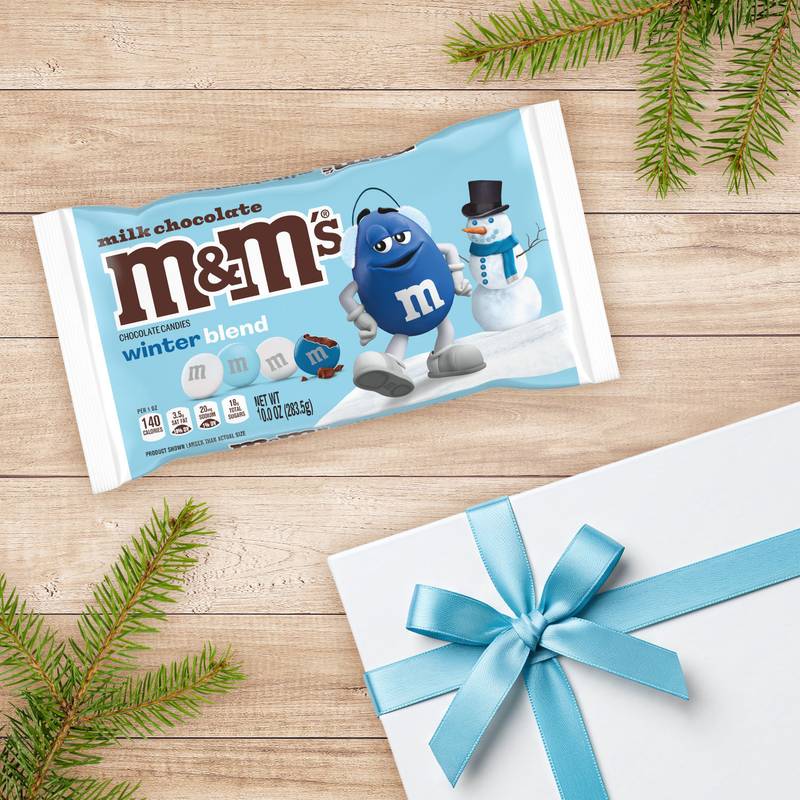 M&M'S Winter Blend Milk Chocolate Candy, 10 oz