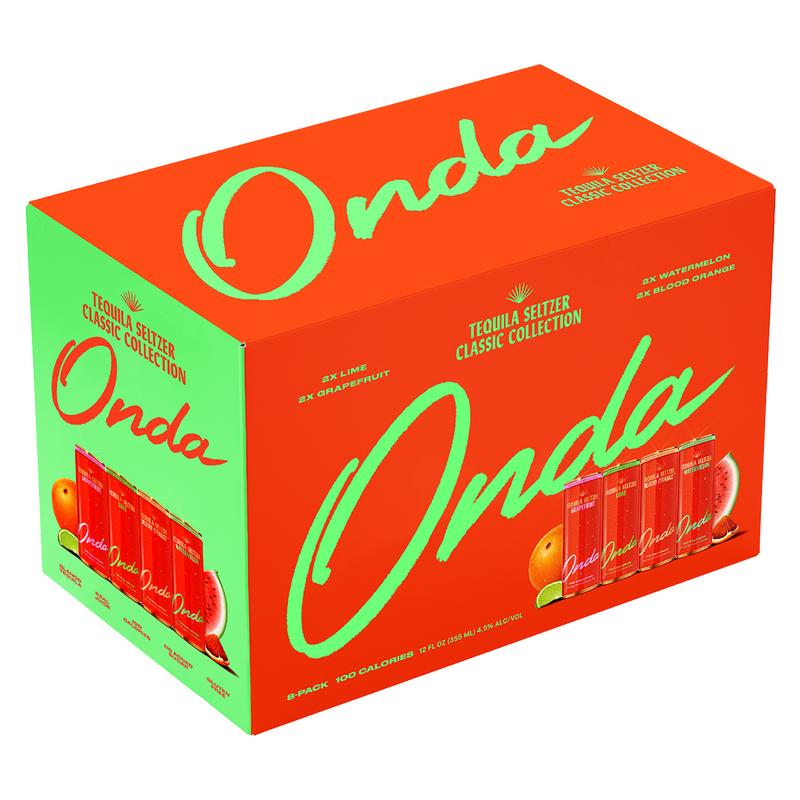 Onda Tequila Seltzer Classic Collection Variety 8pk 12oz Can 5.0% ABV