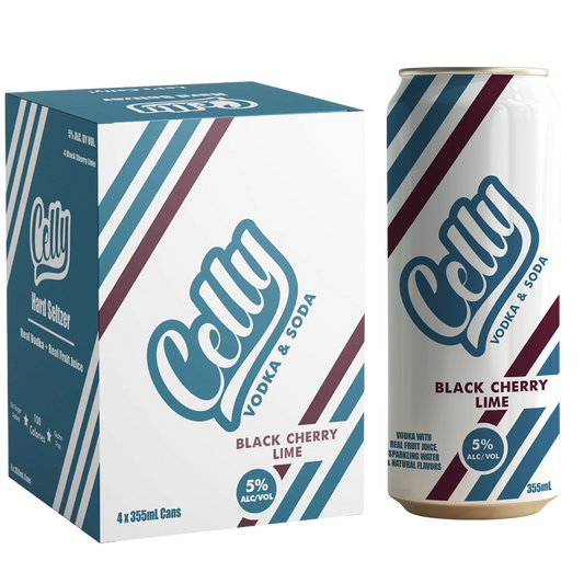 Celly Black Cherry Lime 4pk 10z (10 Proof)