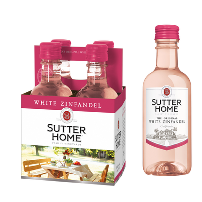 Sutter Home White Zinfandel 4pk 187ml