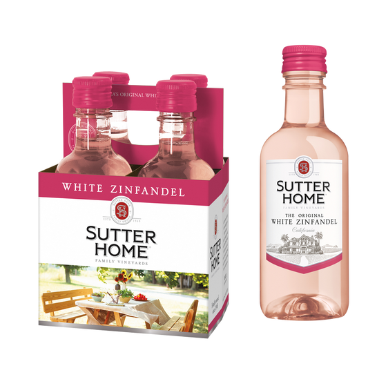 Sutter Home White Zinfandel 4pk 187ml