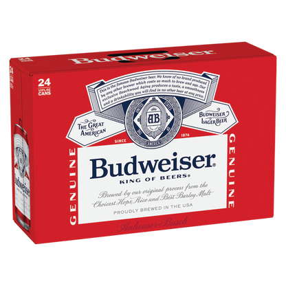 Budweiser 24pk 12oz Can 5.0% ABV