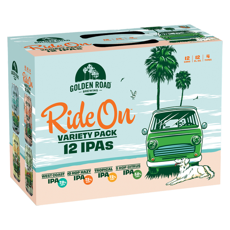 Golden Ride Ride On Variety Pack (12PKC 12OZ) (12PKC 12 OZ)