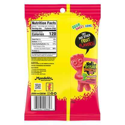 Sour Patch Kids Strawberry Soft & Chewy Candy 8oz