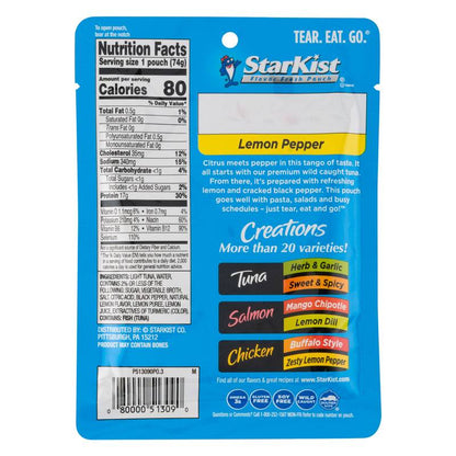 StarKist Tuna Creations Lemon Pepper Seasoned Tuna in Pouch 2.6oz