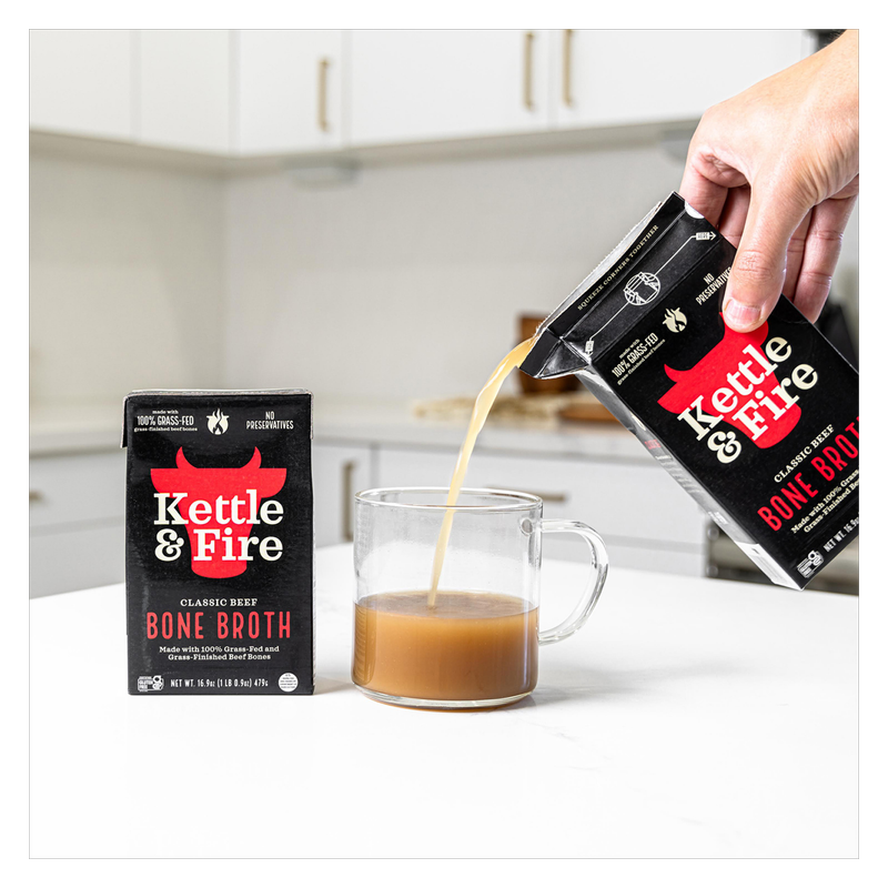 Kettle & Fire Beef Bone Broth 16.9oz