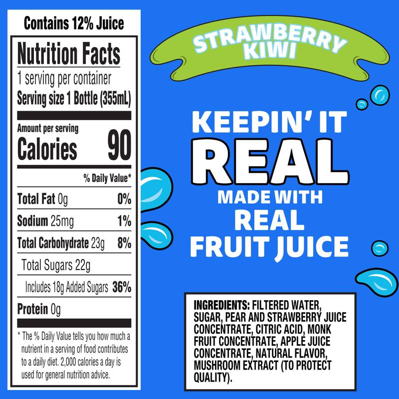 Capri Sun Strawberry Kiwi 12oz Btl