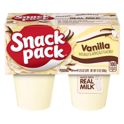 Snack Pack Vanilla Pudding - 4ct