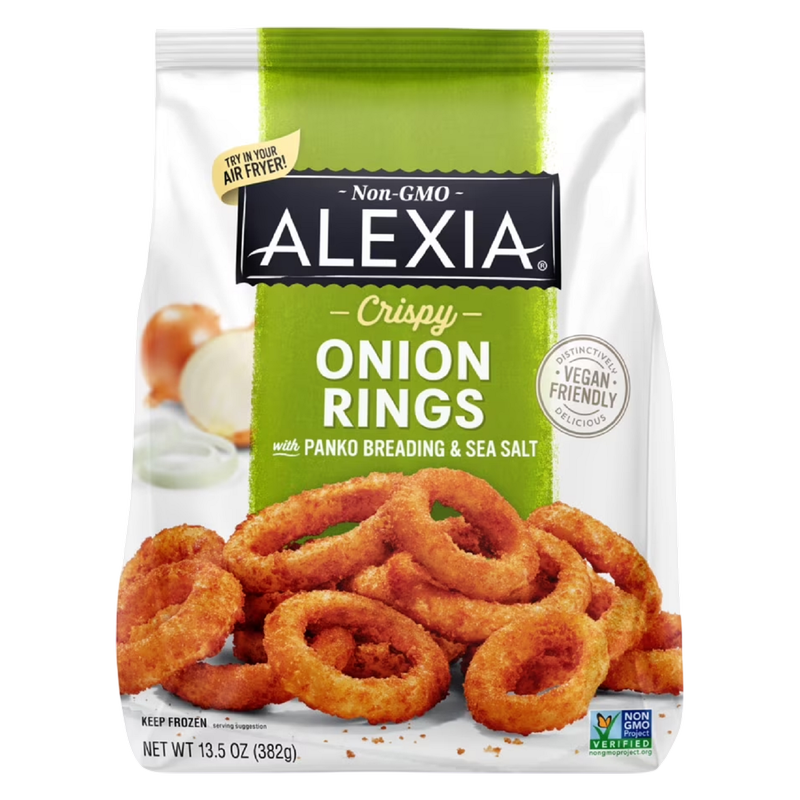 Alexia Non GMO Crispy Onion Rings, Panko Breading and Sea Salt, 11oz