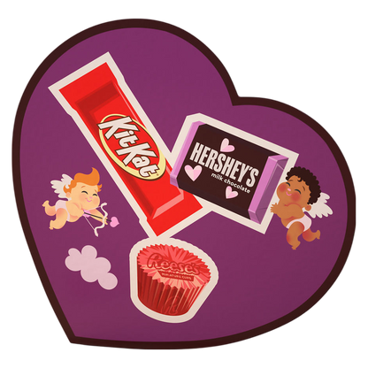 HERSHEY’S, KIT KAT®, REESE’S Assortment Heart Box, 6.4oz