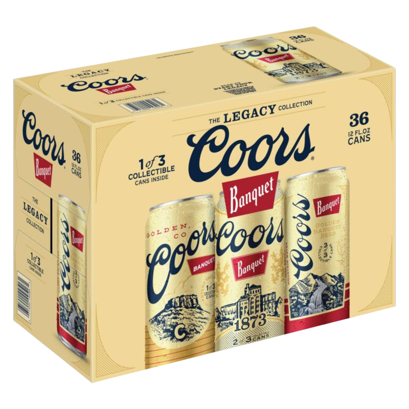 Coors Banquet 36pk 12oz Can 5.0% ABV