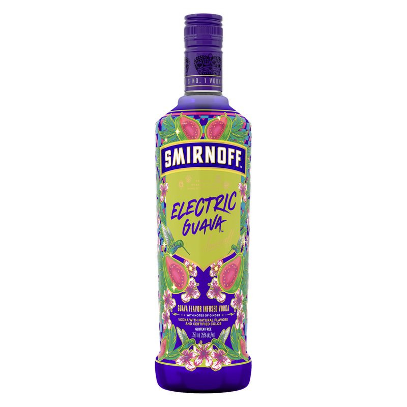 Smirnoff Electric Guava Vodka 750ml Bottle