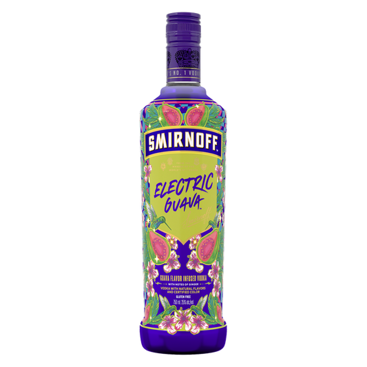 Smirnoff Electric Guava Vodka 750ml Bottle