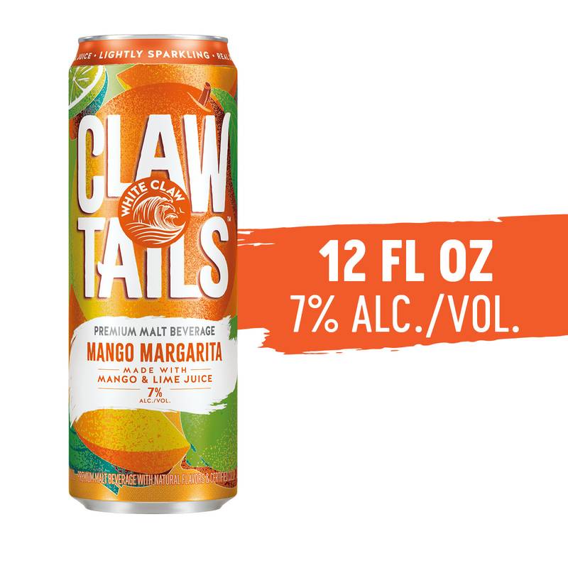 White Claw Clawtails Mango Margarita 19.2oz Can 7% ABV
