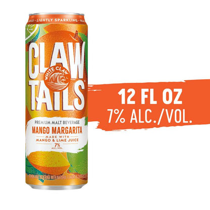 White Claw Clawtails Mango Margarita 19.2oz Can 7% ABV