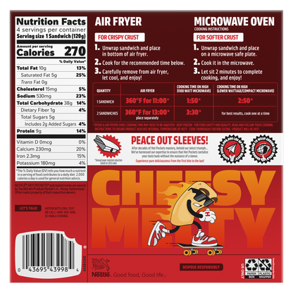 Hot Pockets Four Cheese Pizza 4ct